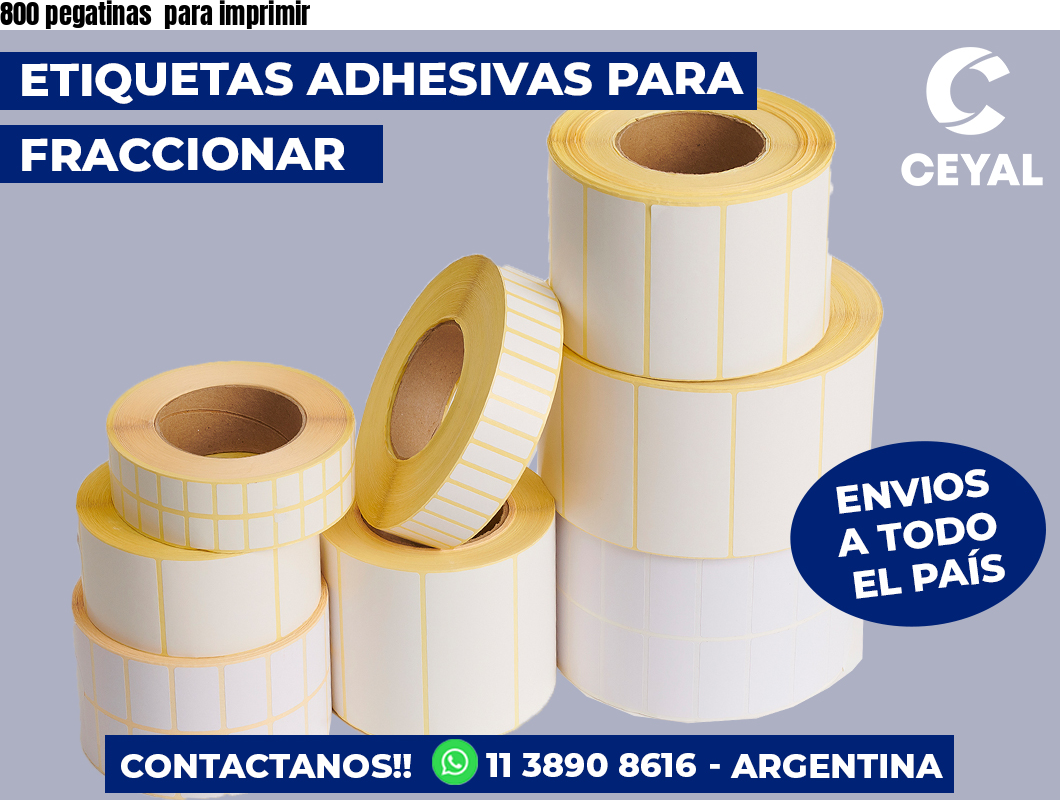 800 pegatinas  para imprimir