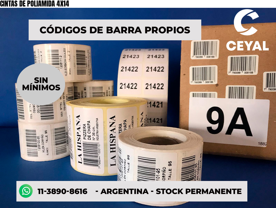 CINTAS DE POLIAMIDA 4X14