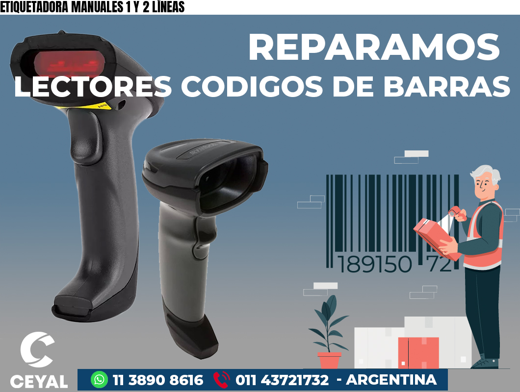 ETIQUETADORA MANUALES 1 Y 2 LÍNEAS