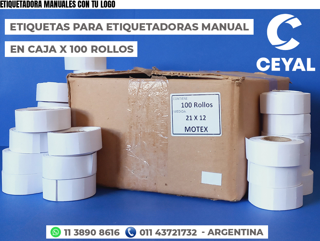 ETIQUETADORA MANUALES CON TU LOGO