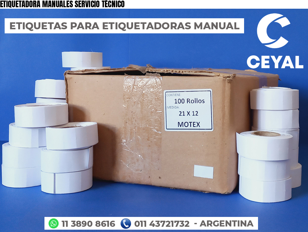 ETIQUETADORA MANUALES SERVICIO TÉCNICO