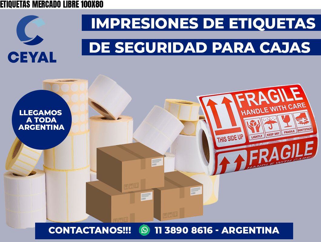 ETIQUETAS MERCADO LIBRE 100X80