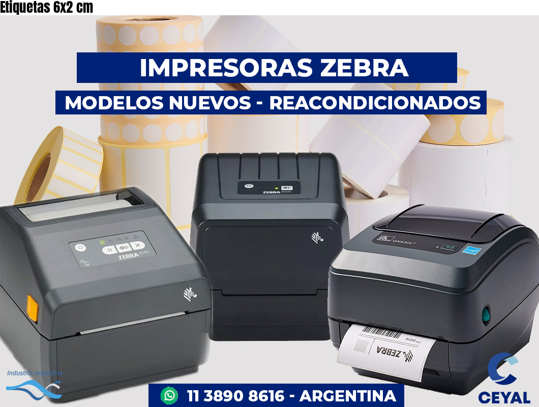 Etiquetas 6x2 cm