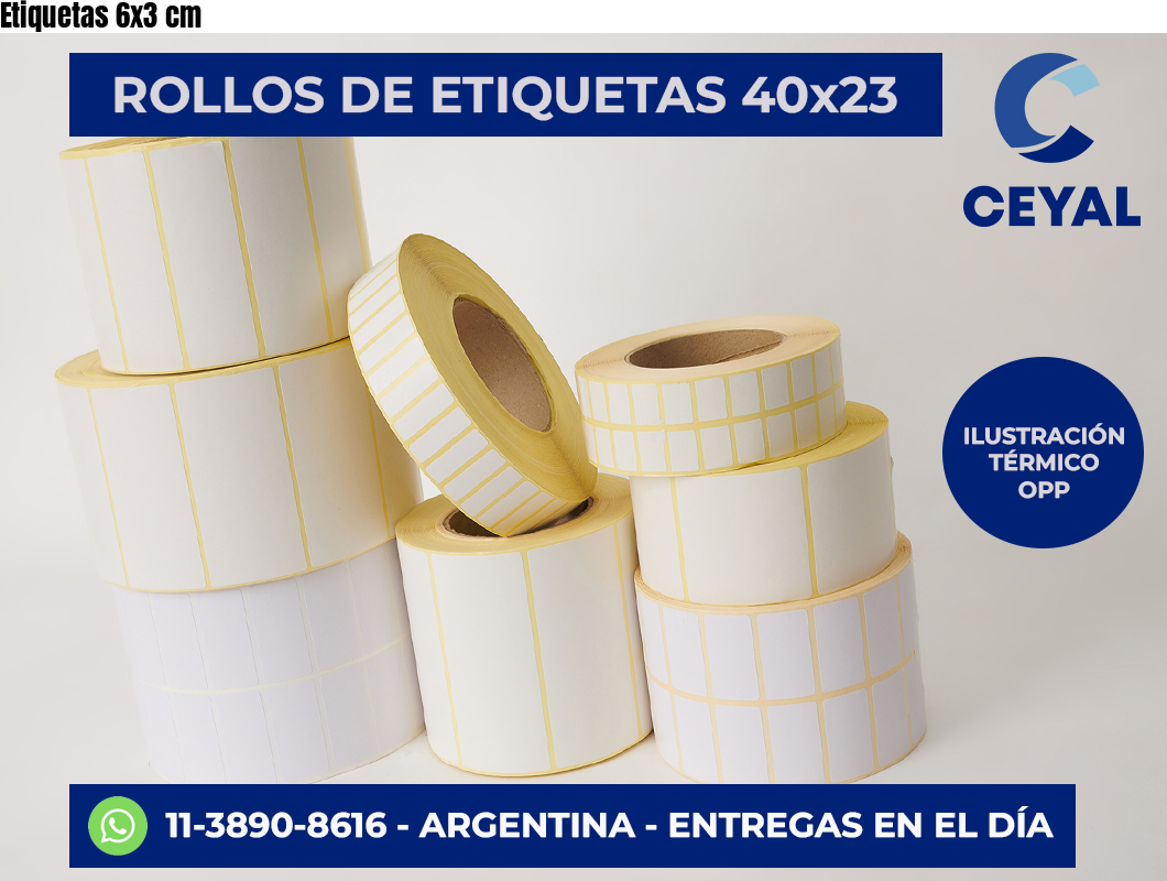 Etiquetas 6×3 cm