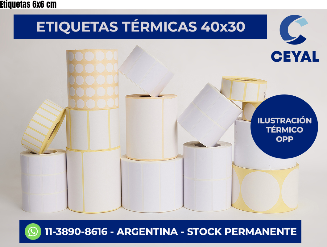Etiquetas 6×6 cm