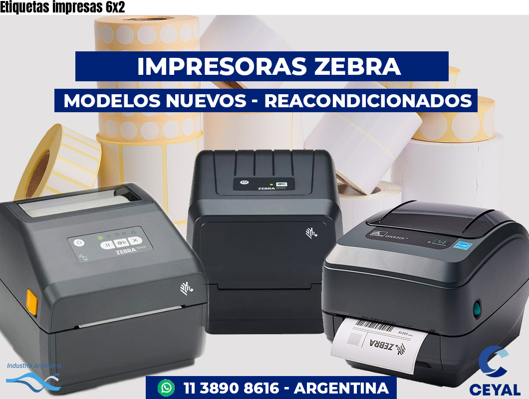 Etiquetas impresas 6x2