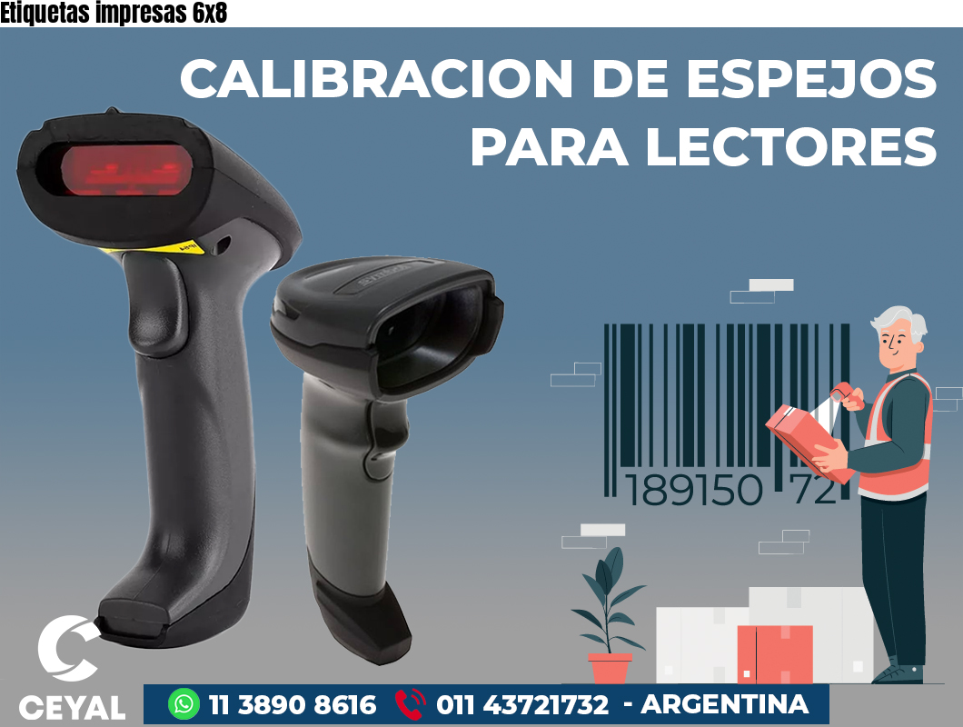 Etiquetas impresas 6x8