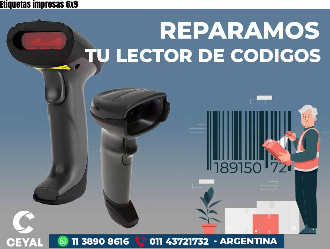 Etiquetas impresas 6x9