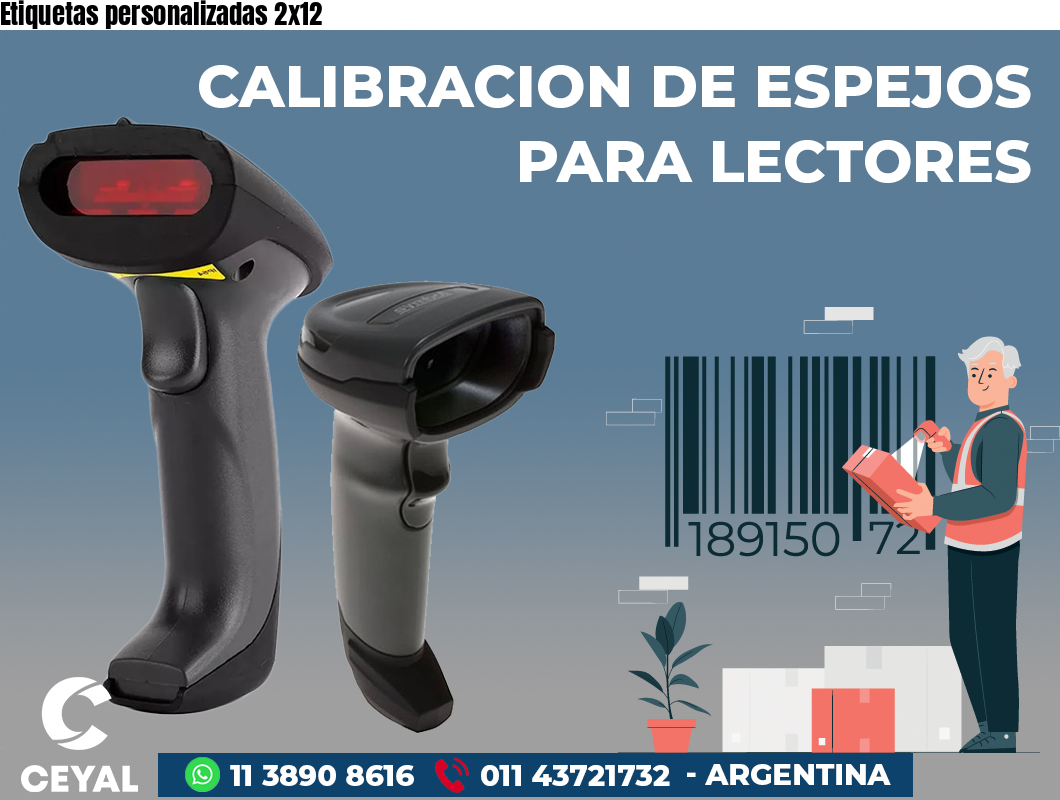 Etiquetas personalizadas 2x12