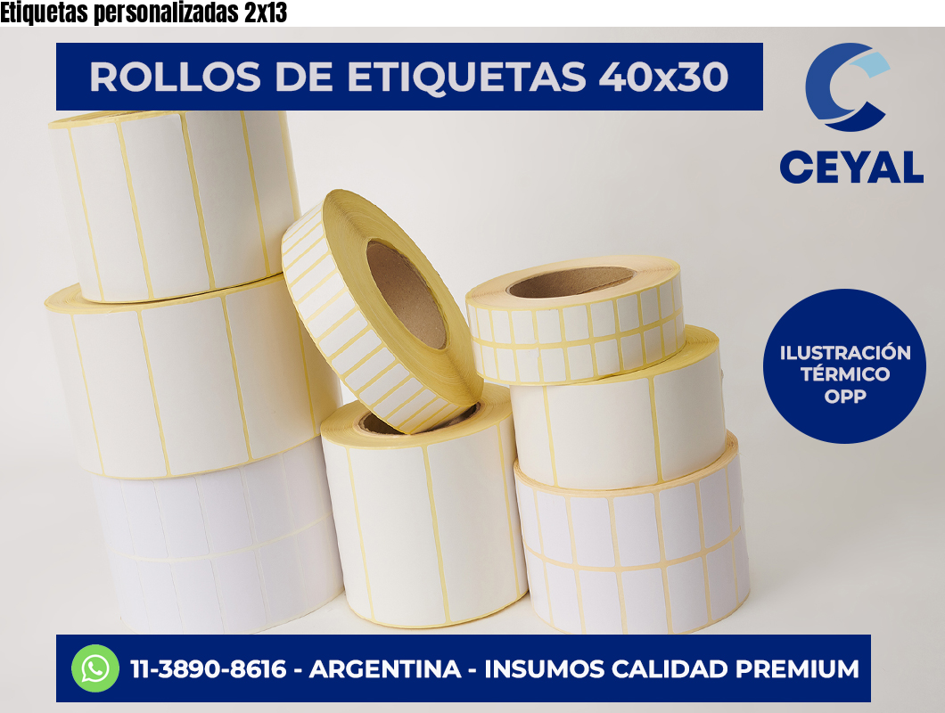 Etiquetas personalizadas 2×13