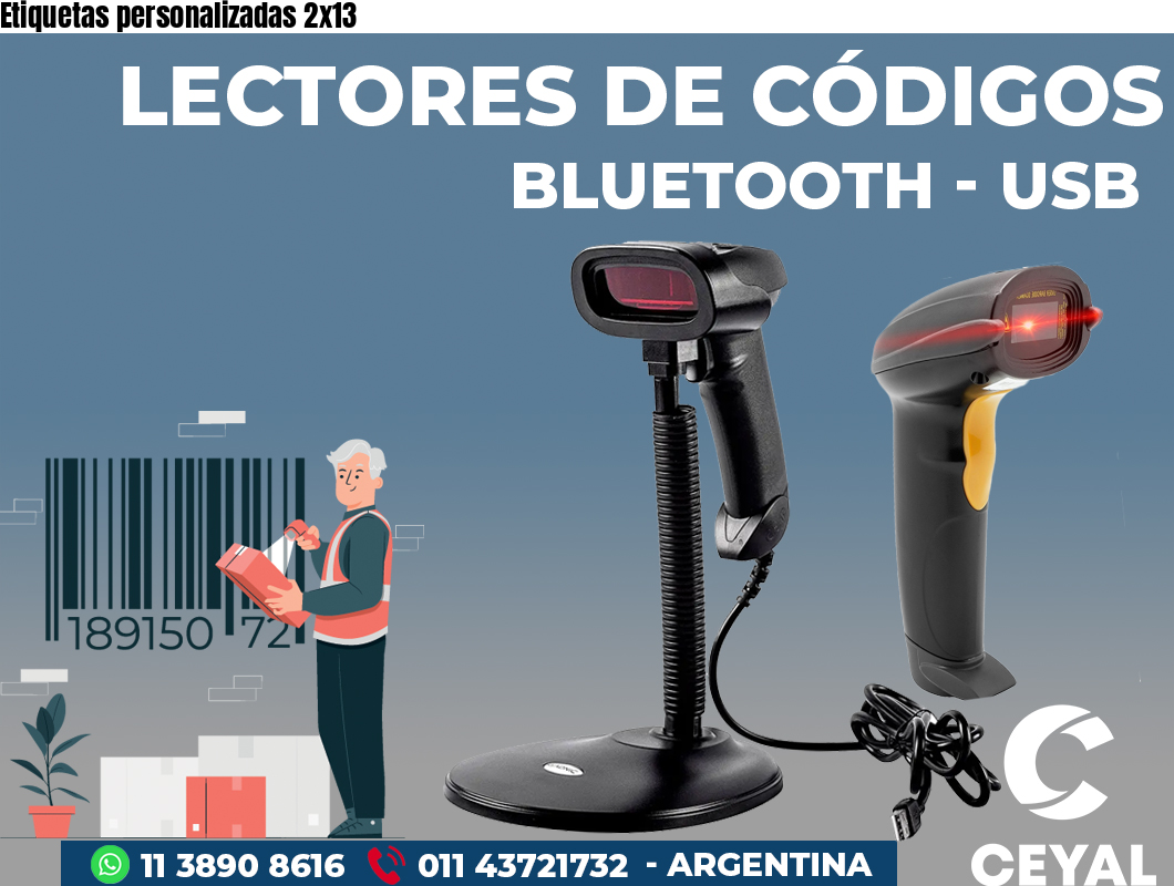 Etiquetas personalizadas 2x13