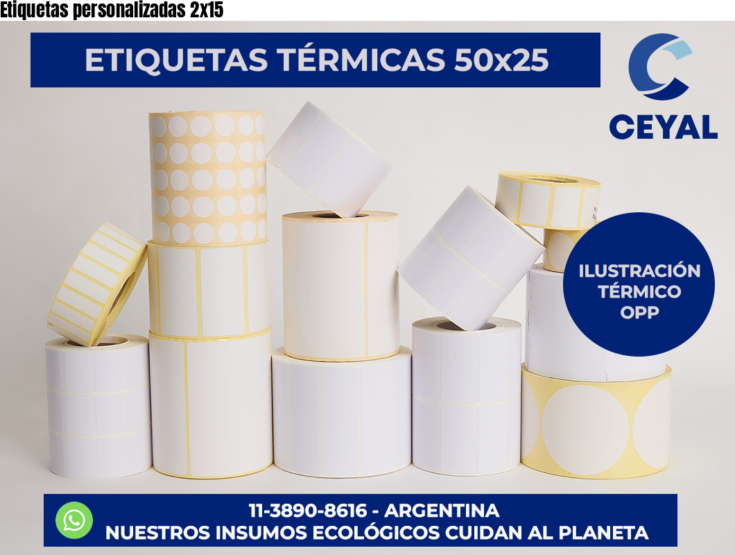 Etiquetas personalizadas 2×15