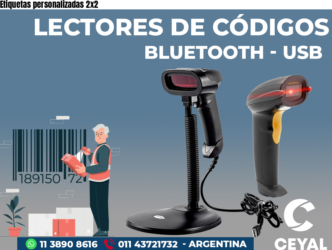 Etiquetas personalizadas 2x2