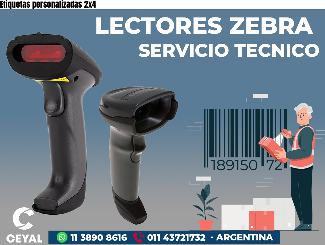 Etiquetas personalizadas 2x4