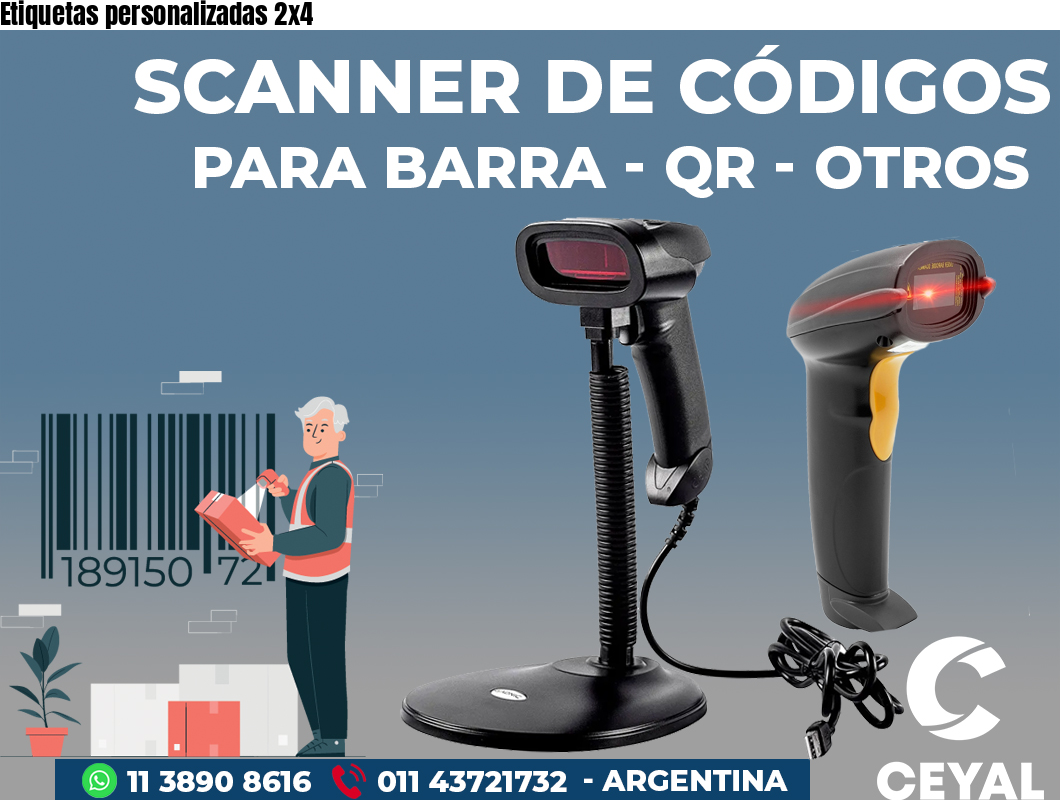 Etiquetas personalizadas 2x4