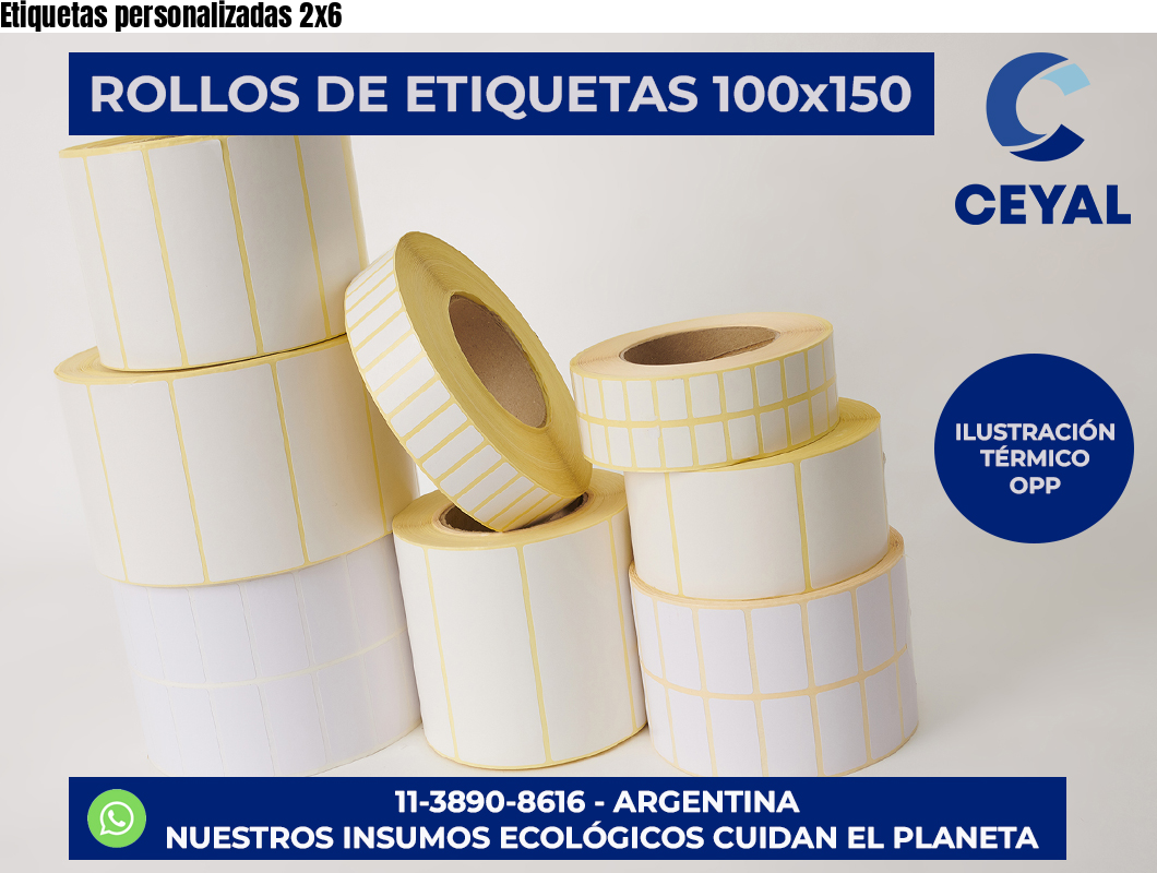 Etiquetas personalizadas 2×6