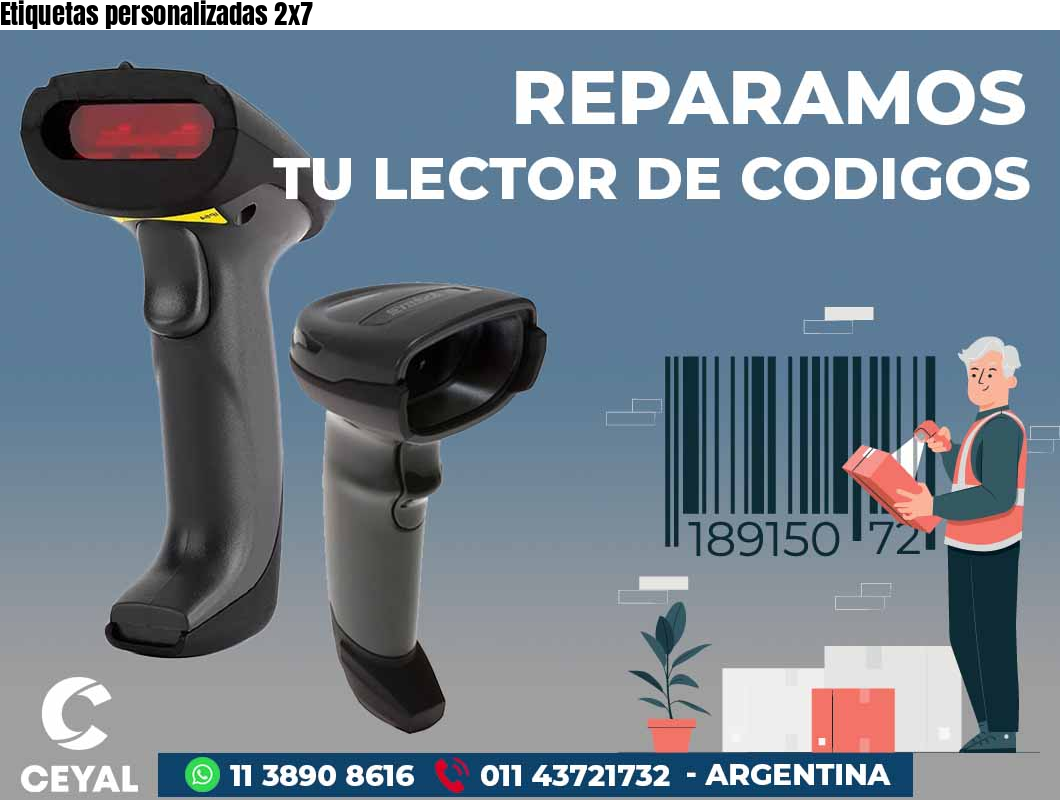 Etiquetas personalizadas 2x7