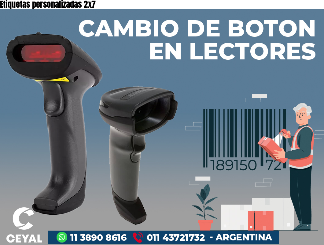 Etiquetas personalizadas 2x7