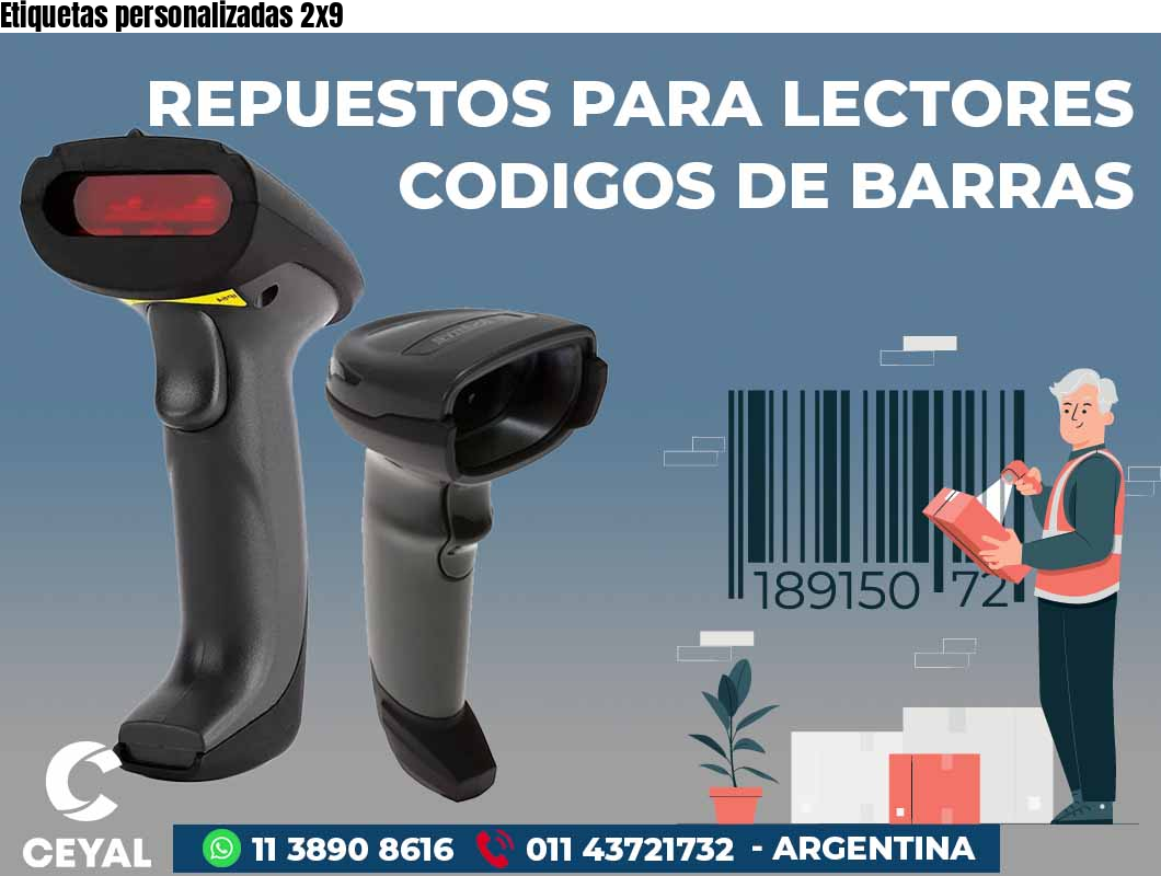 Etiquetas personalizadas 2x9