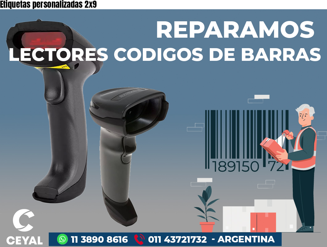 Etiquetas personalizadas 2x9