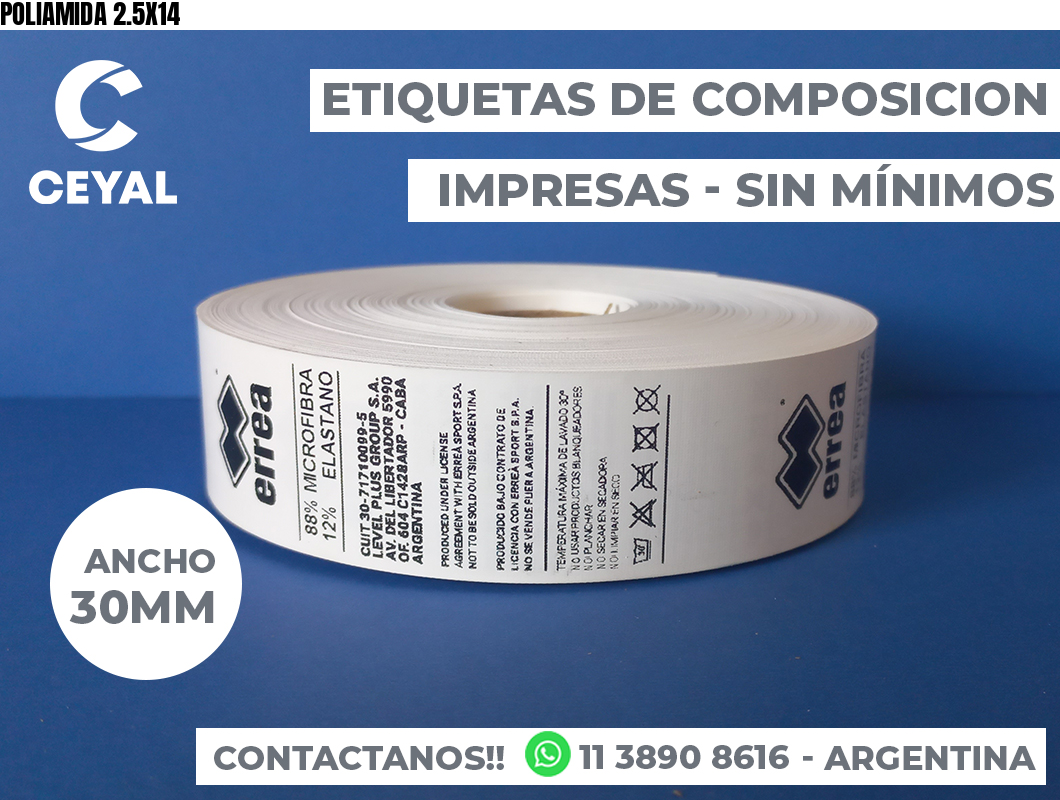 POLIAMIDA 2.5X14
