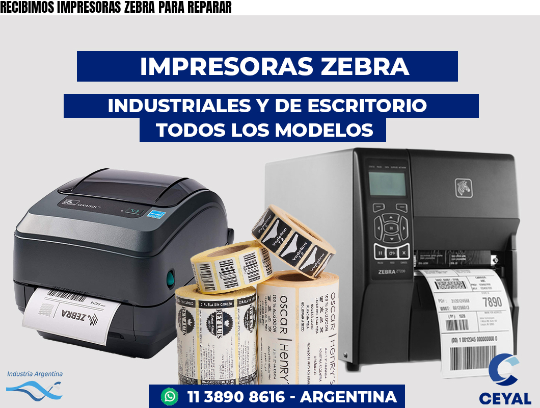 RECIBIMOS IMPRESORAS ZEBRA PARA REPARAR