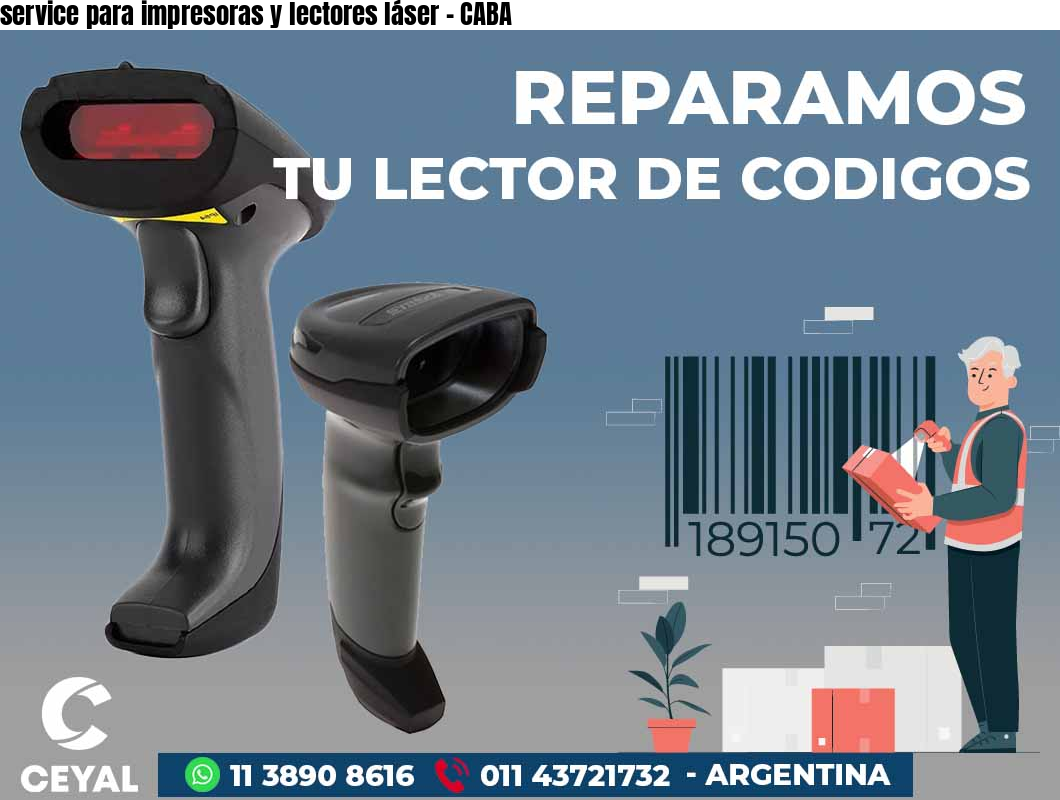 service para impresoras y lectores láser - CABA