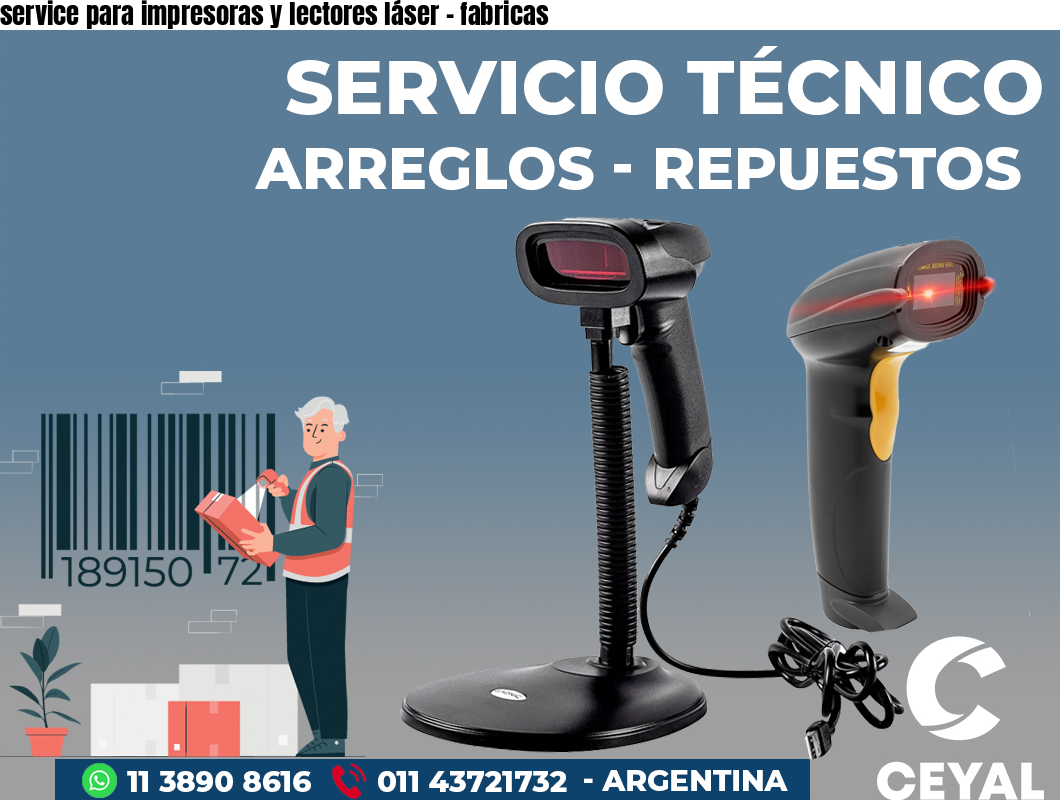 service para impresoras y lectores láser - fabricas