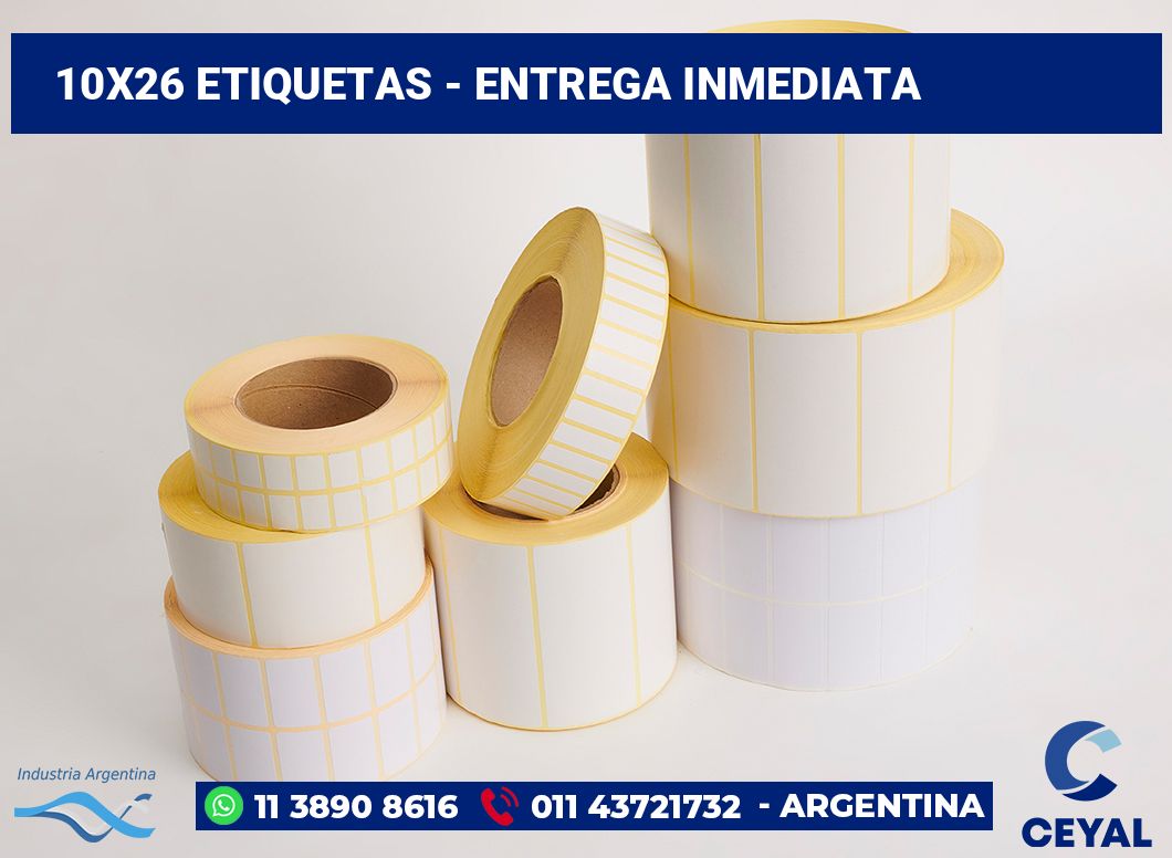 10x26 Etiquetas