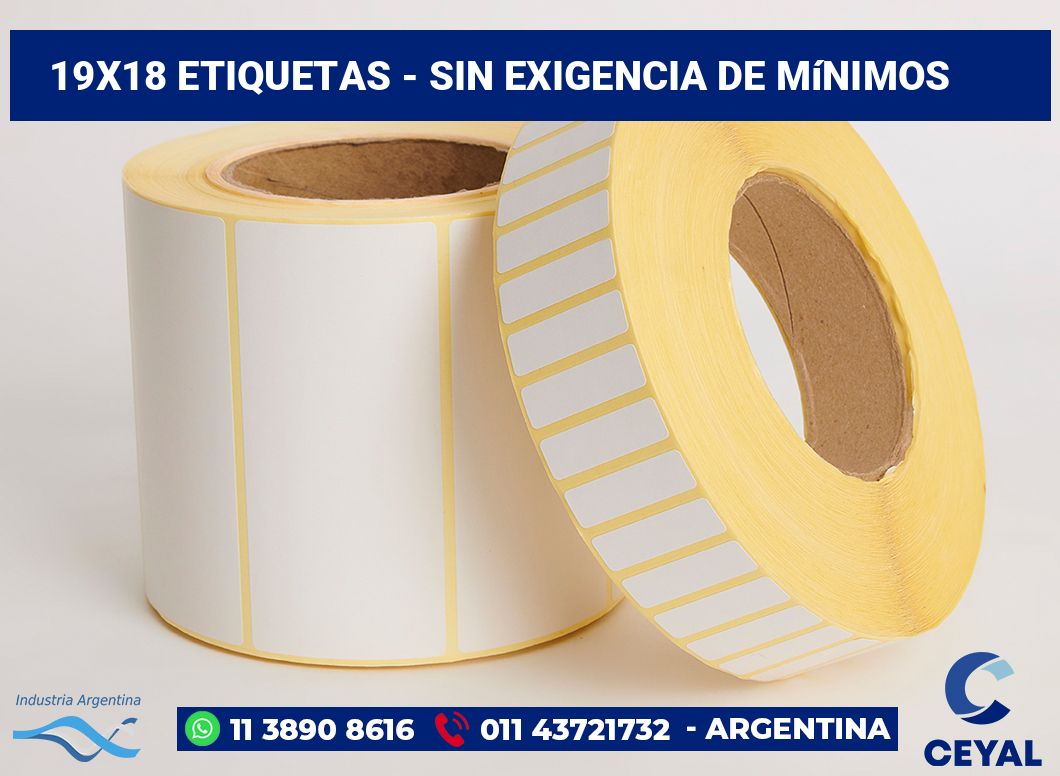 19×18 Etiquetas
