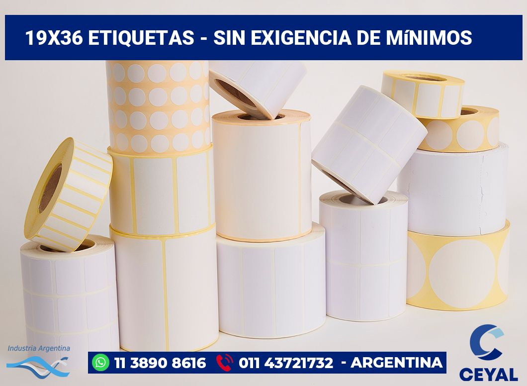 19x36 Etiquetas