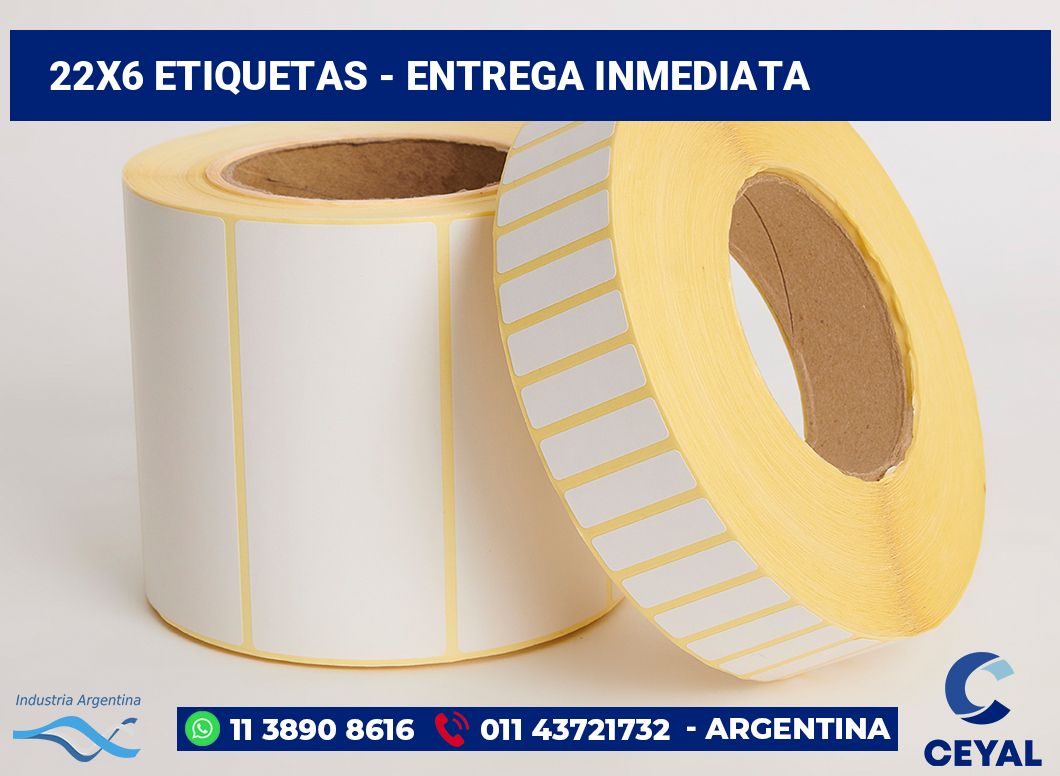 22×6 Etiquetas