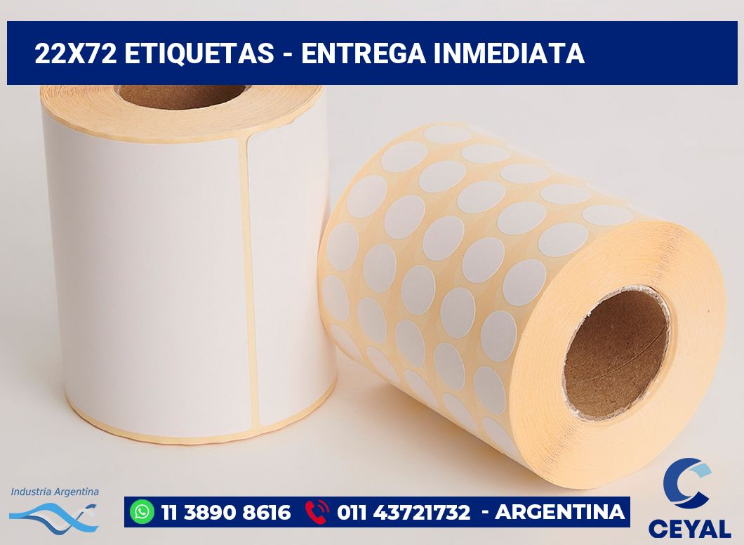 22x72 Etiquetas
