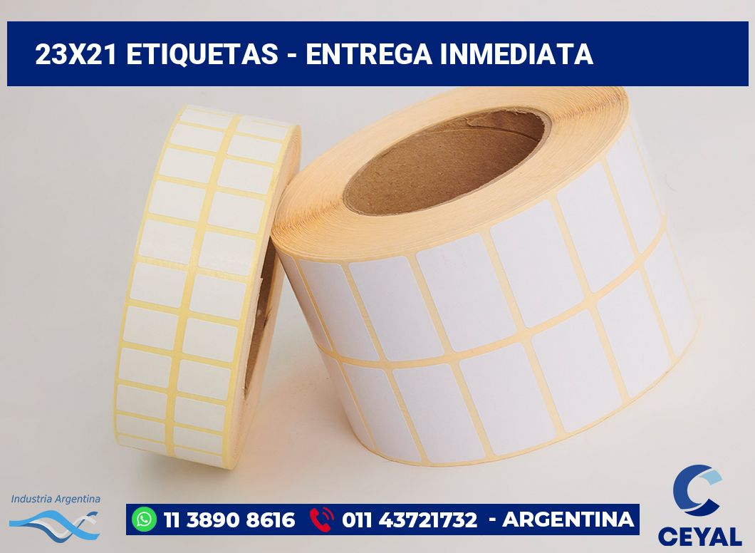 23×21 Etiquetas