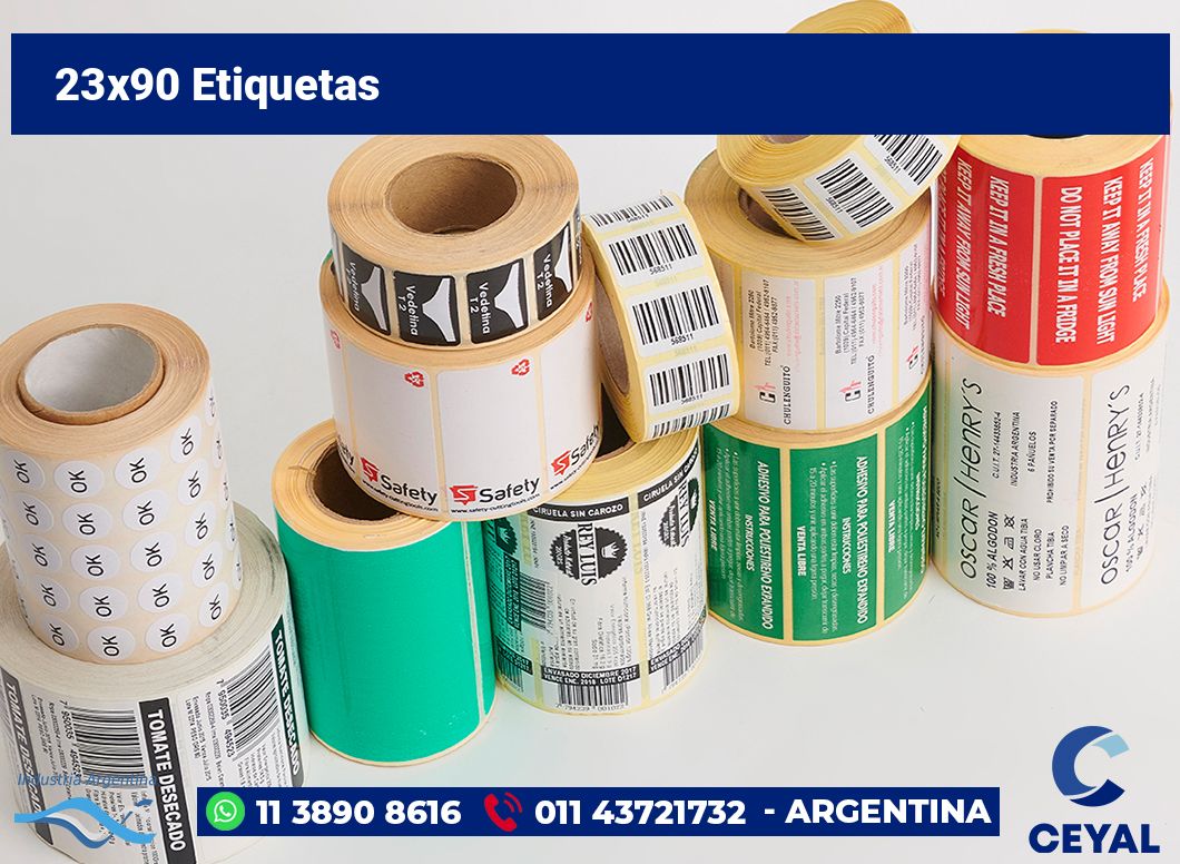 23x90 Etiquetas