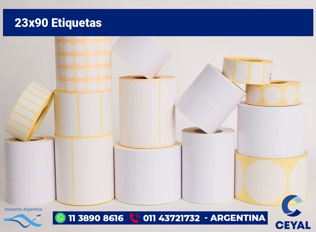 23×90 Etiquetas