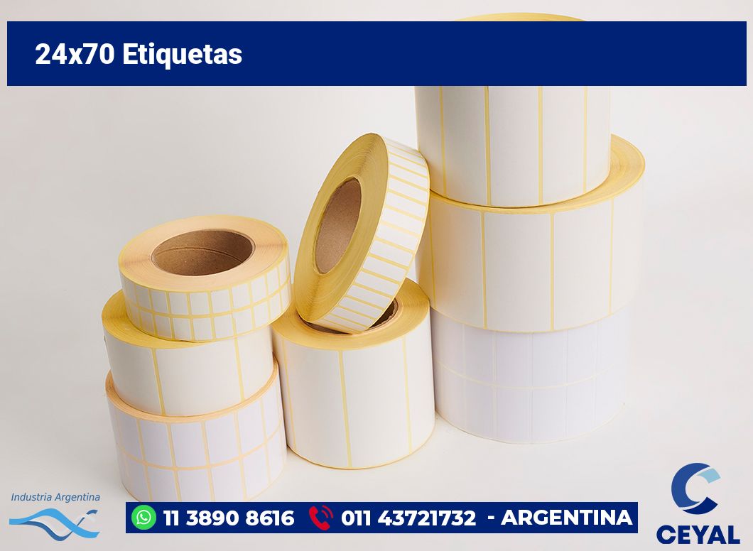 24x70 Etiquetas
