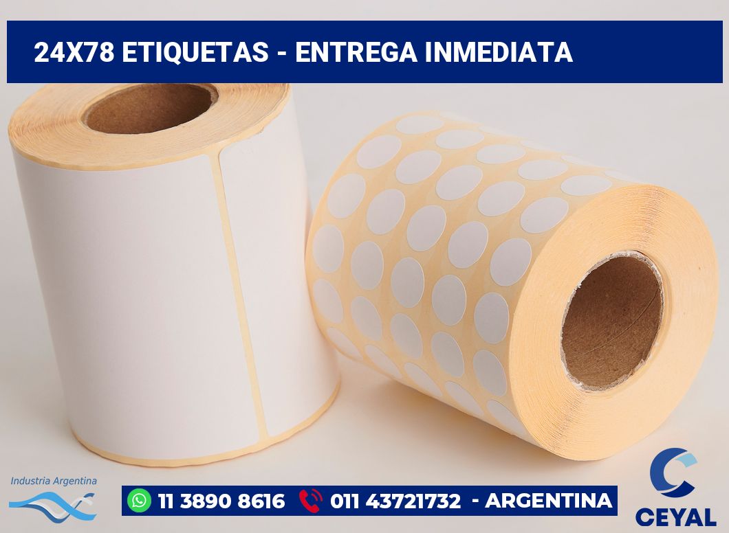 24x78 Etiquetas