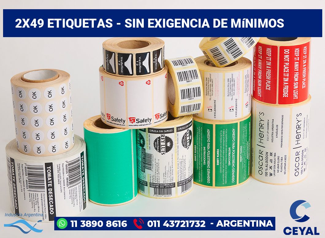 2×49 Etiquetas