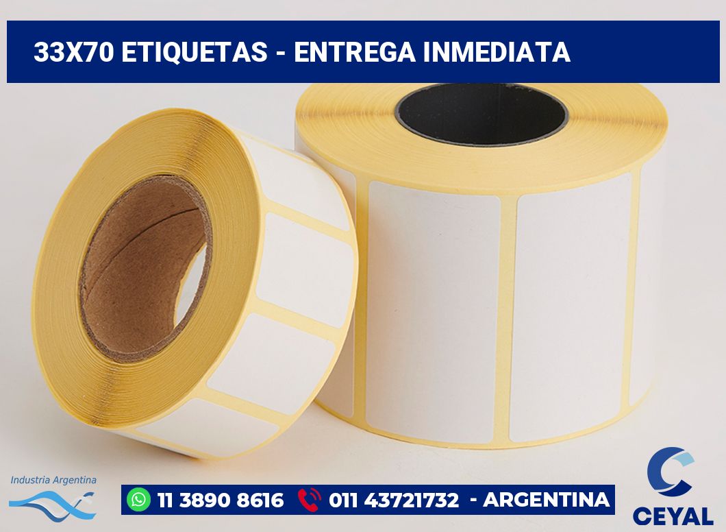 33x70 Etiquetas