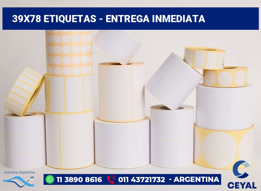 39x78 Etiquetas