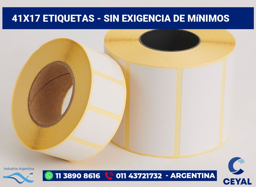41×17 Etiquetas