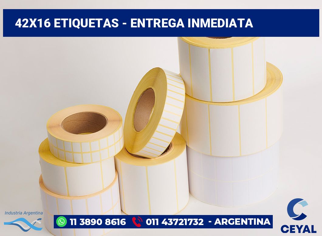 42×16 Etiquetas