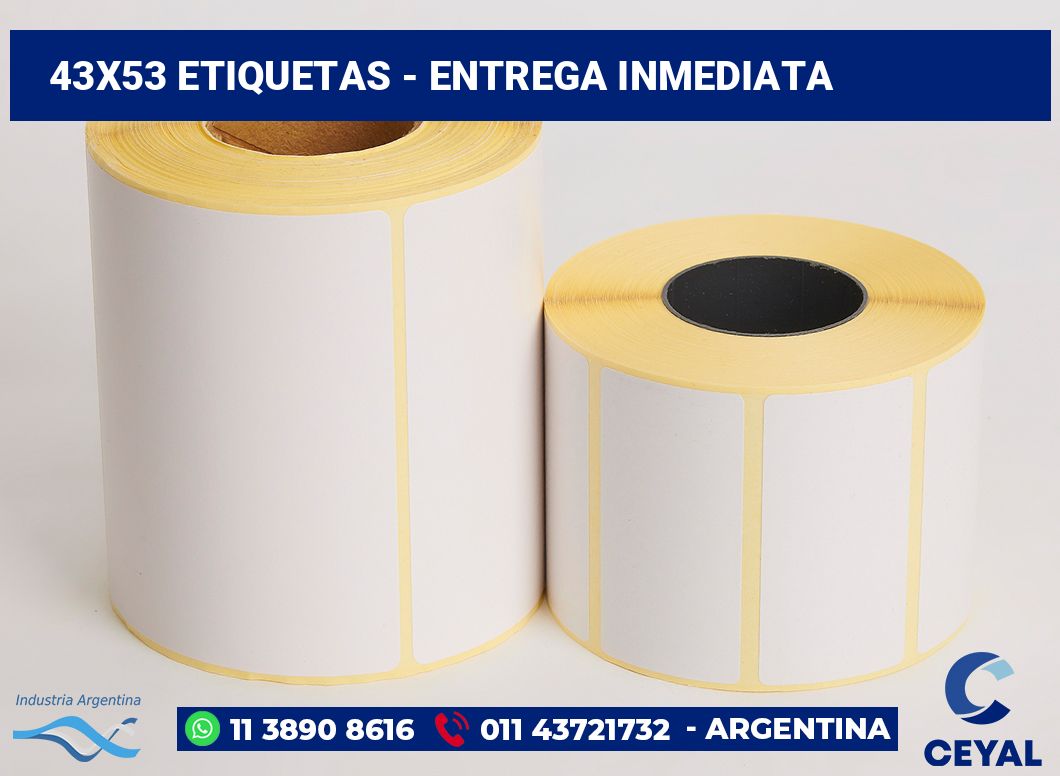 43×53 Etiquetas