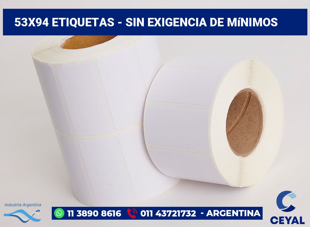 53x94 Etiquetas