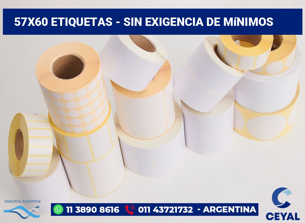 57×60 Etiquetas