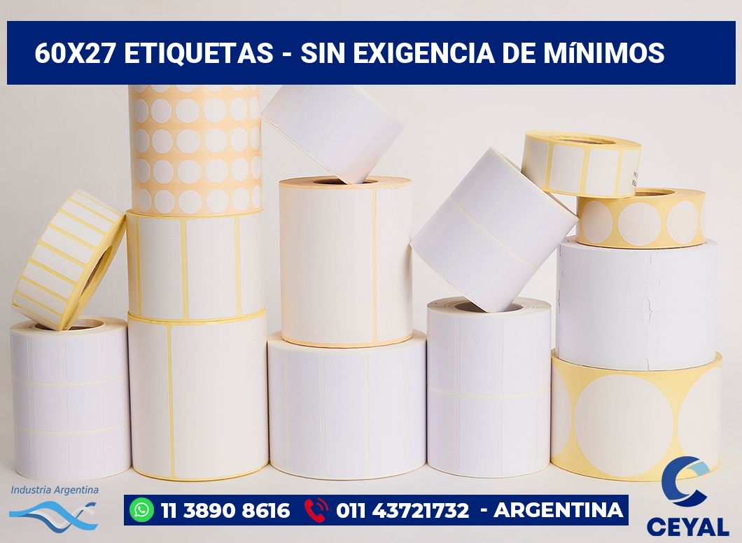 60×27 Etiquetas