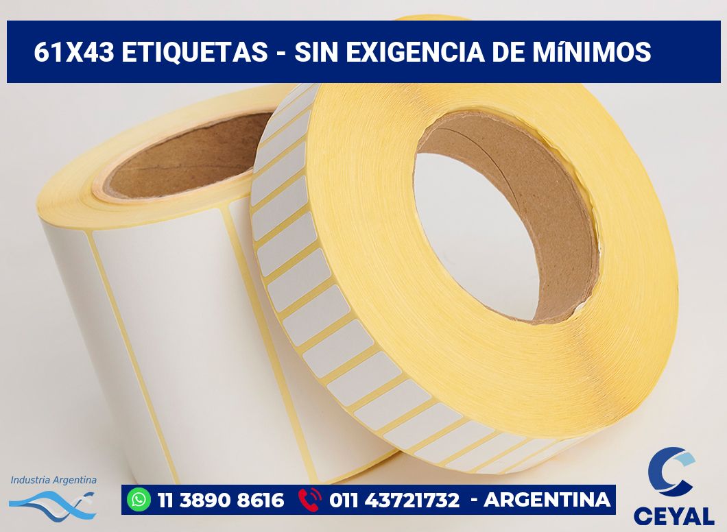 61×43 Etiquetas