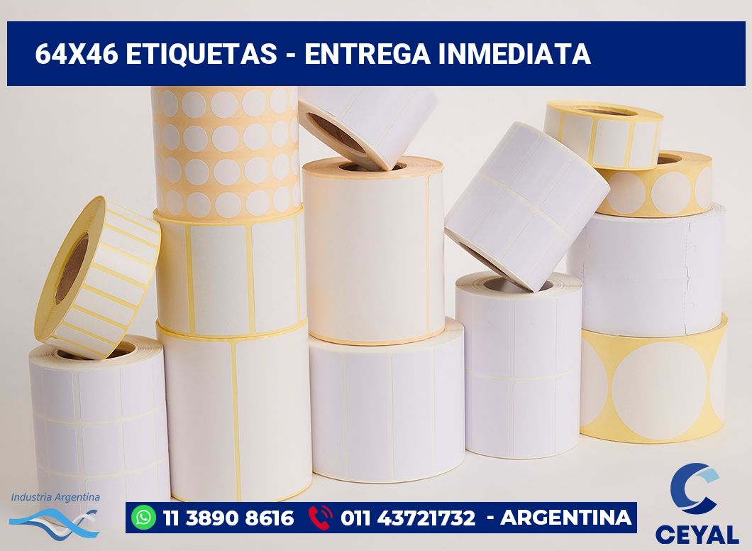 64×46 Etiquetas