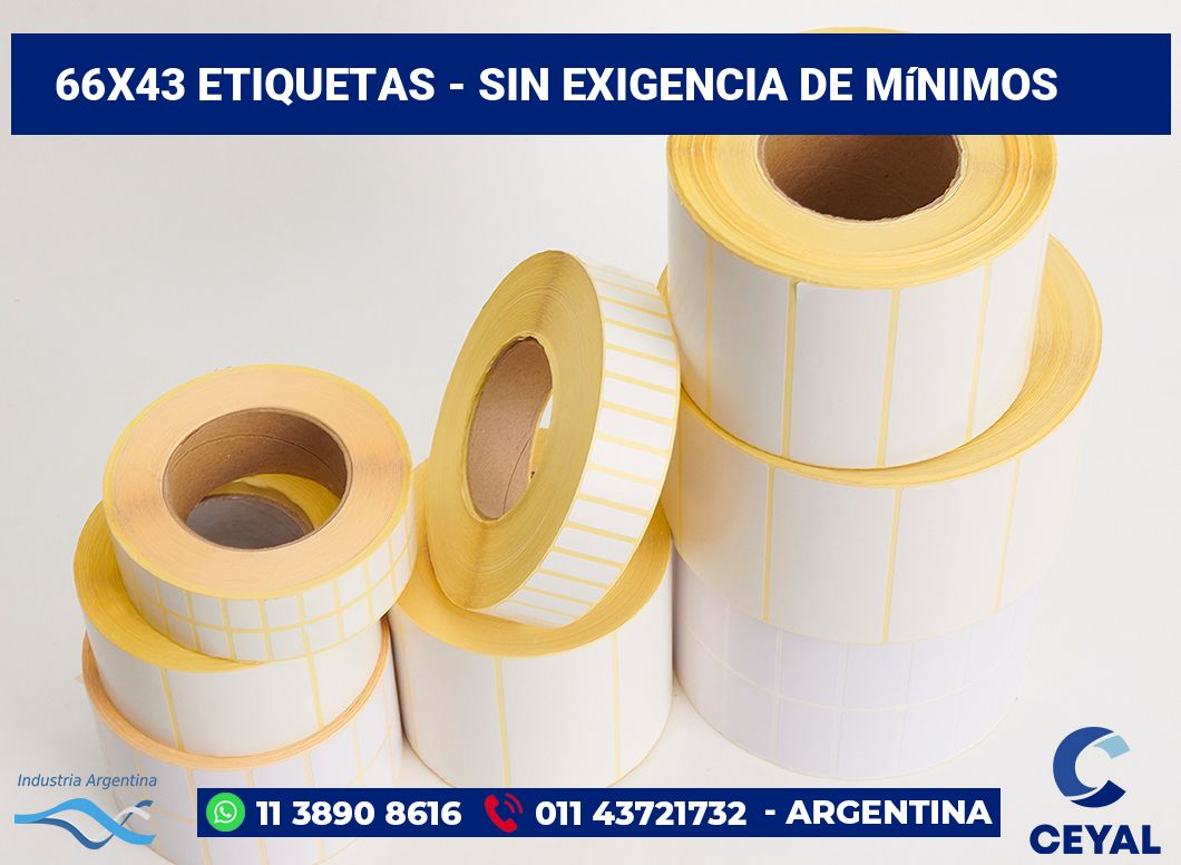 66x43 Etiquetas